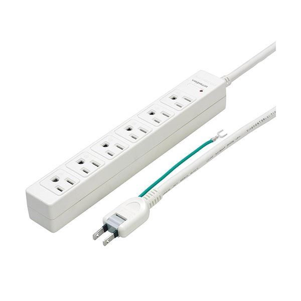 （まとめ）ヤザワ 3Pマグネットタップ 6個口2m 白 Y02JKP602WH 1個(×3セット)