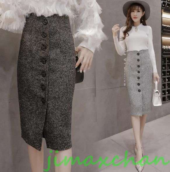 新生活 サマー 68CM厚手/秋冬/レディース 無地 タイトスカート キシスカート フレア フォーマル マーメイドラインスカート ッチタイト