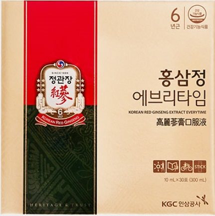 正官庄 紅参精エヴリタイム30包(10ml*10包*3箱/携帯型紅参エキス)