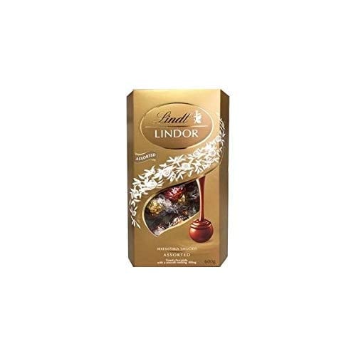 リンツ LINDT リンドール LINDOR アソート ゴールド 4種 個包装 600グラム (x 1)