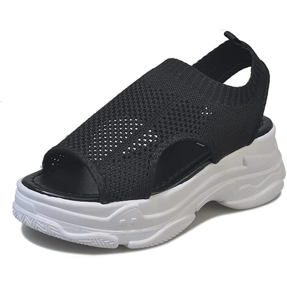 【大好評！最安値挑戦!】【即納】6cm up 厚底サンダル 通勤 レディース スポーツサンダル 仕事 サンダル 美足サンダル 旅行 靴 ウェッジソール 結婚式 二次会 お呼ばれ 痛くない 色 プレゼン 11,233円