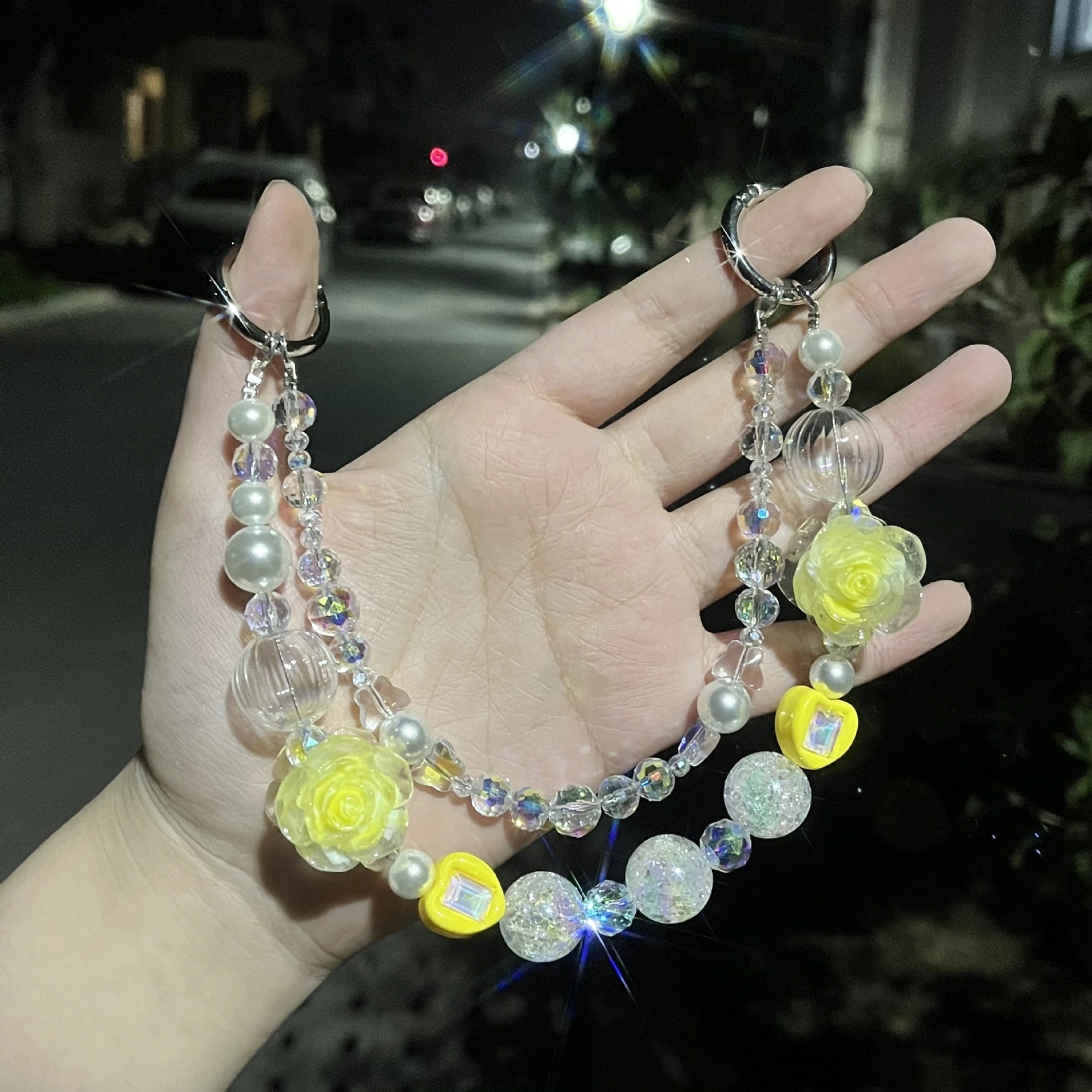 【デザインがきれいでユニーク】デザイナーのjincandiy携帯電話チェーンバッグペンダント携帯電話ペンダントライブ放送チェーン