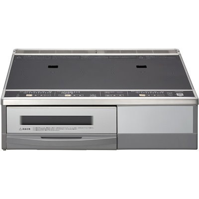 他サイト： 日立 据置タイプ IHクッキングヒーター HT-33AG 2口 幅59cm 200V 鉄・ステンレス対応 天面ブラック/前面シルバー ラク旨グリル付属の商品画像