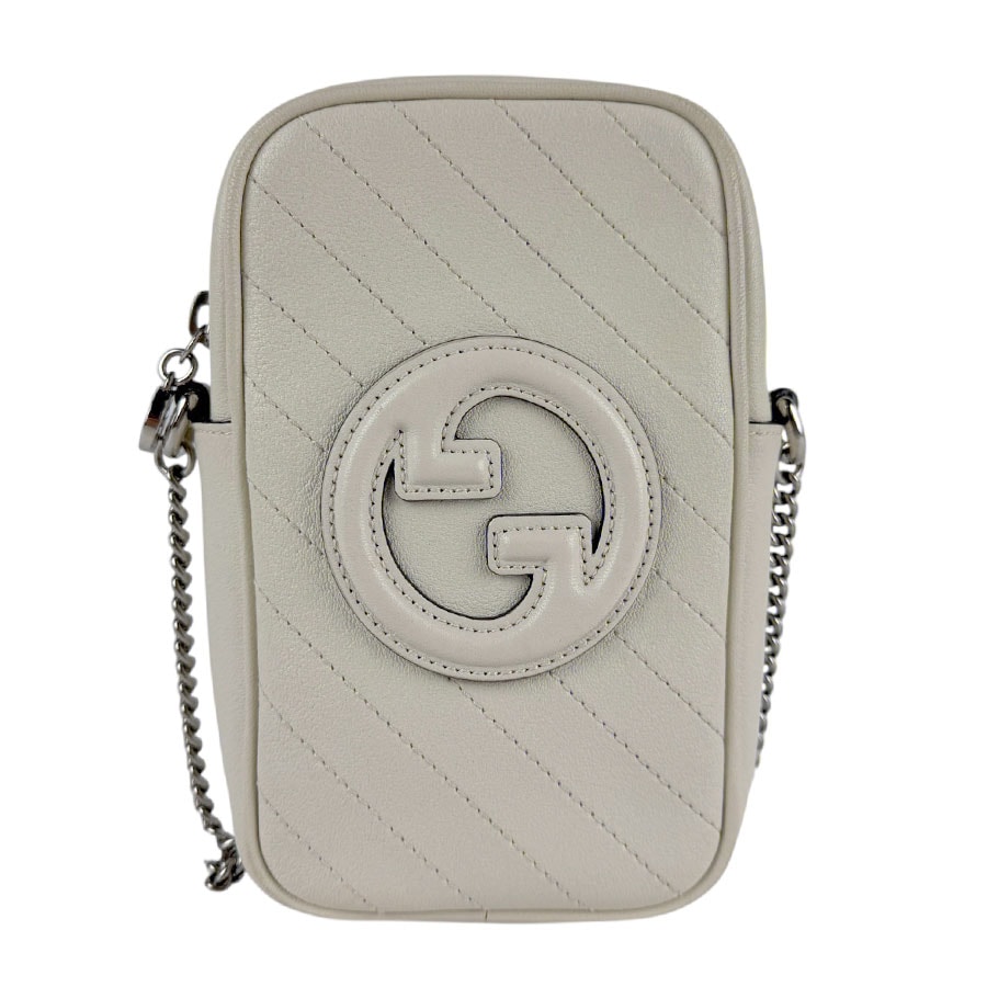 グッチ GUCCI 斜め掛けショルダーバッグ ブロンディ レザー アイボリー レディース 760315 z5939