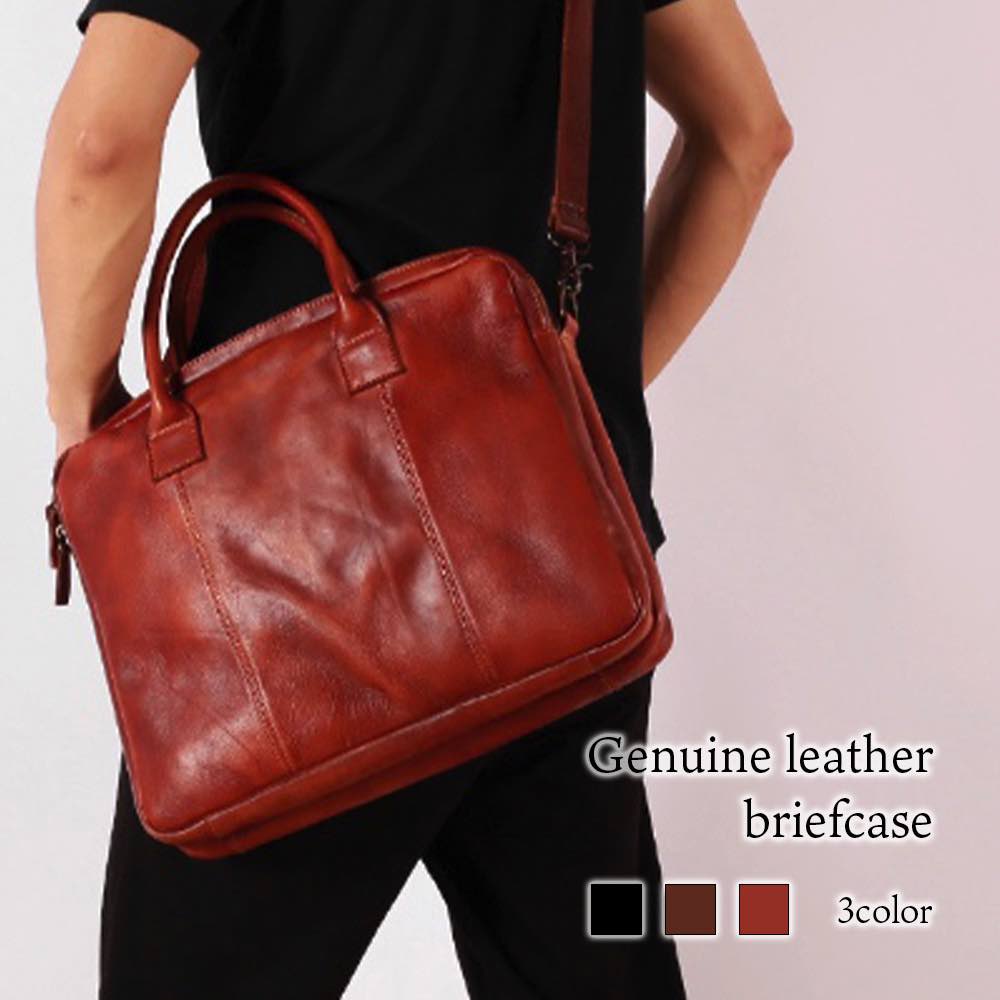 ビジネスバッグ メンズ 本革ブリーフケース ノートPC ショルダーバッグ トートバッグ 黒 おしゃれ 通学 ハイ A4 レザー 40代 3WAY 30代 革 50代 春 本革 パソコン 15インチ 夏