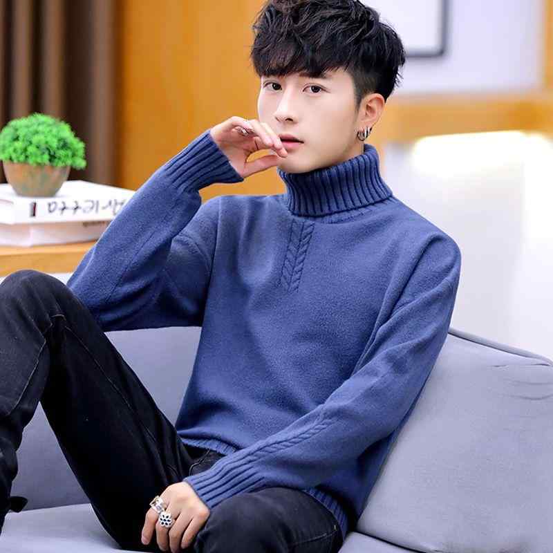 メンズ ファッション 服 オシャレ シンプル 大人 かっこいい 大きいサイズ ストリート 紳士服 タートルネック セーター 冬 韓国スタイル ベルベット ニット シャツ