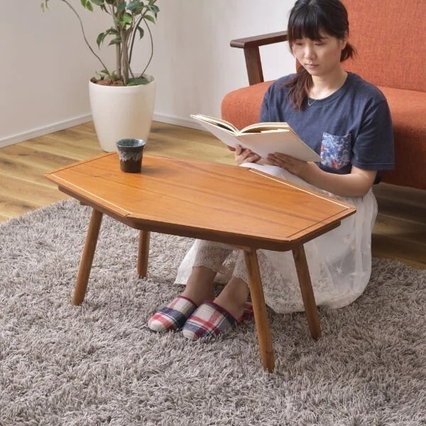 こたつ 幅80cm コンパクト コタツ テーブル 木製 天然木 小さい 炬燵 机