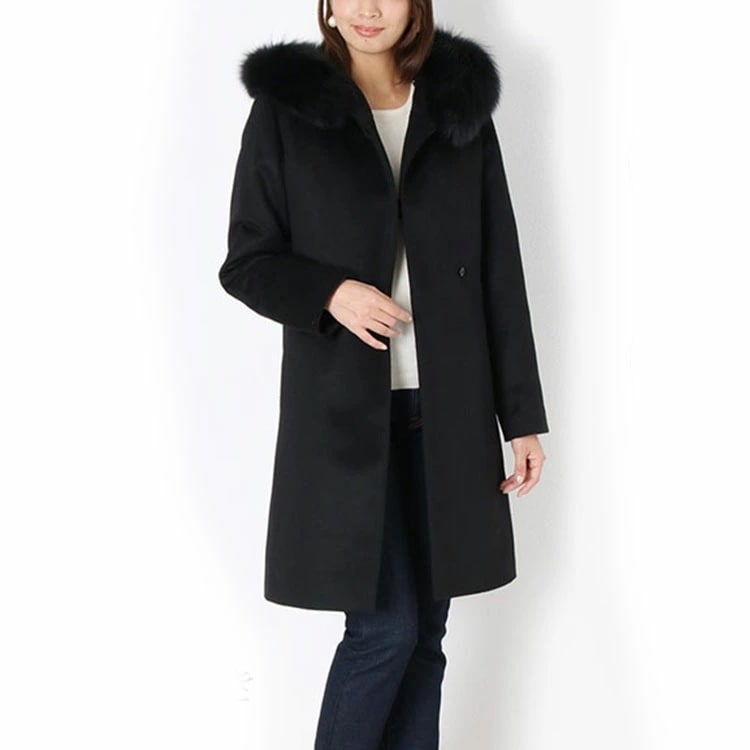 100%FOXトリムコートダウンライナーフード付/レディース