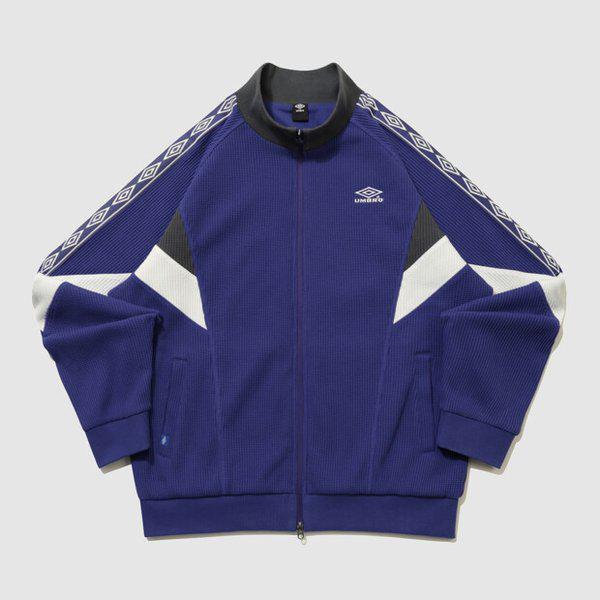 カラーブロックワッフルトラックジャケット BLUE PURPLE UR124CFT11 BPU0