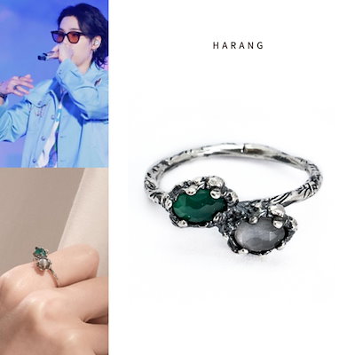 BTG グク着用 HARANG HR 214R 一粒ジュエリー 指輪 リング HARANG】HR 214R RING リング ☆ BTS ジョングク着用 HR214R