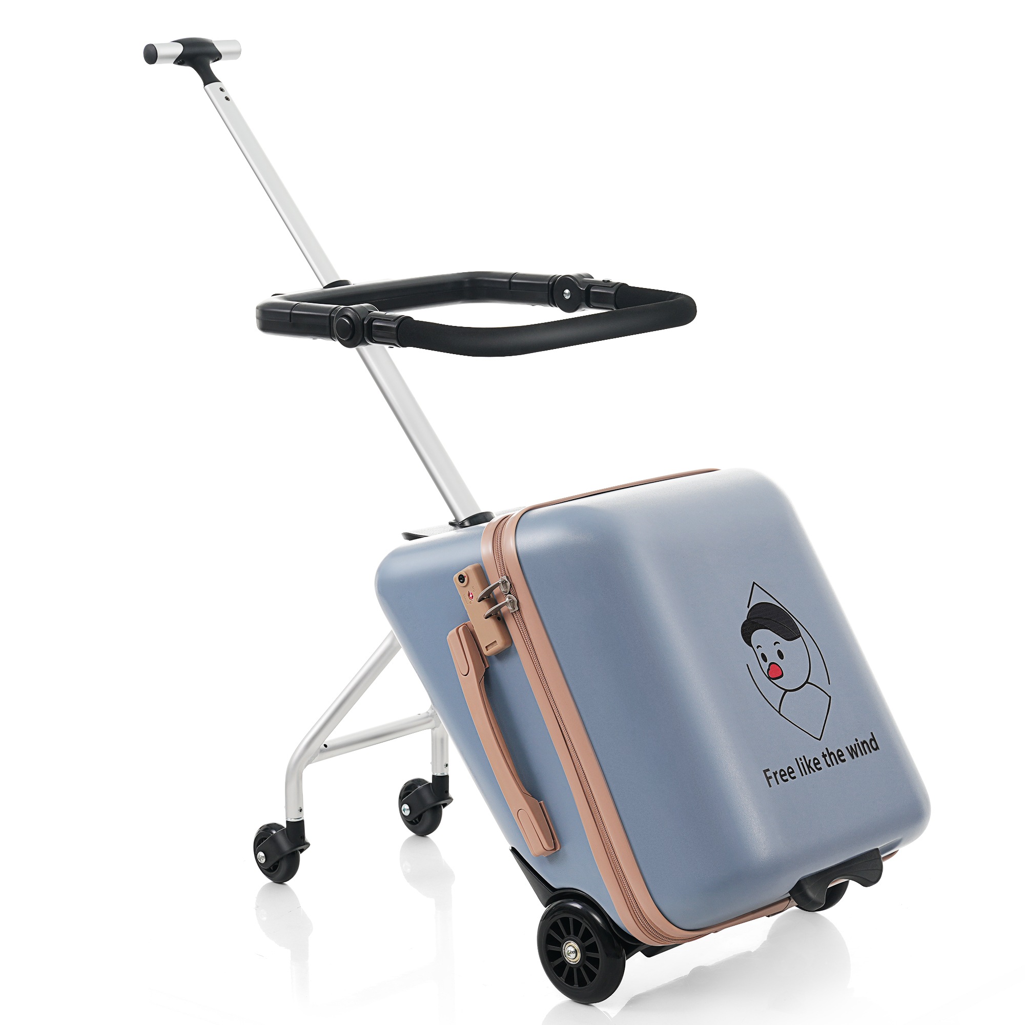 【大好評！最安値挑戦!】スーツケース 子供用キャリー ケース キッズスーツケース キッズキャリーバッグ 多機能 キッズ 子供 座れる 軽量 子供用 TSAロック 出かけ便利 旅行 クリスマス 誕G