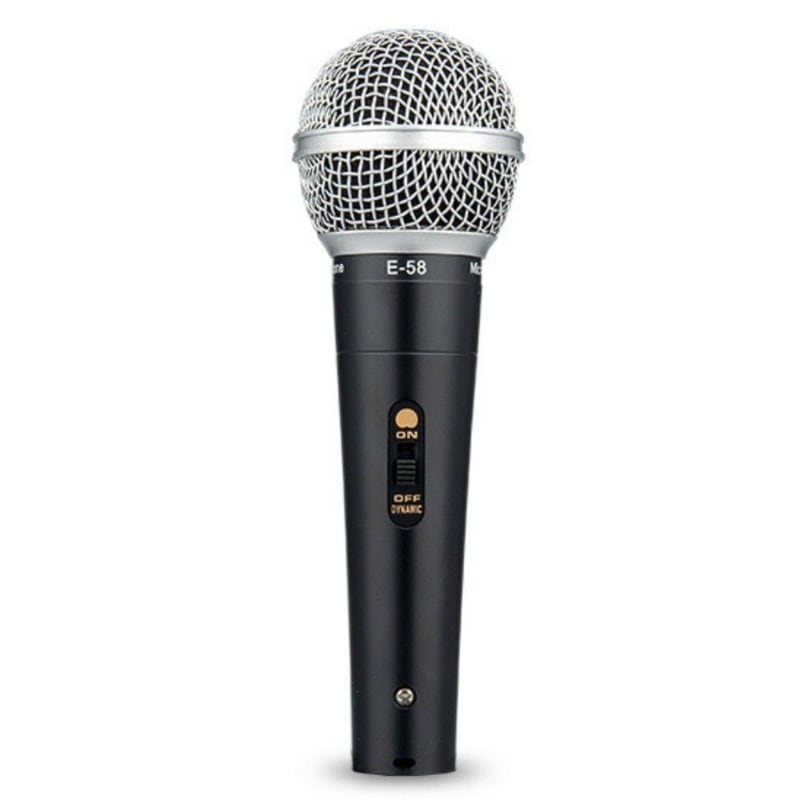 フジレック 超お得な5本セット！ダイナミックマイク XLR フォンケーブル ボーカル 有線 ハンドマイク ナレーション カラオケ DTM スイッチ付き 単一指向性 (ブラック)