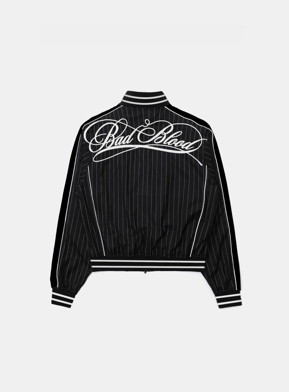 【BADBLOOD】 DARK CLASSIC PINSTRIPE TRACK JACKET : BLACK