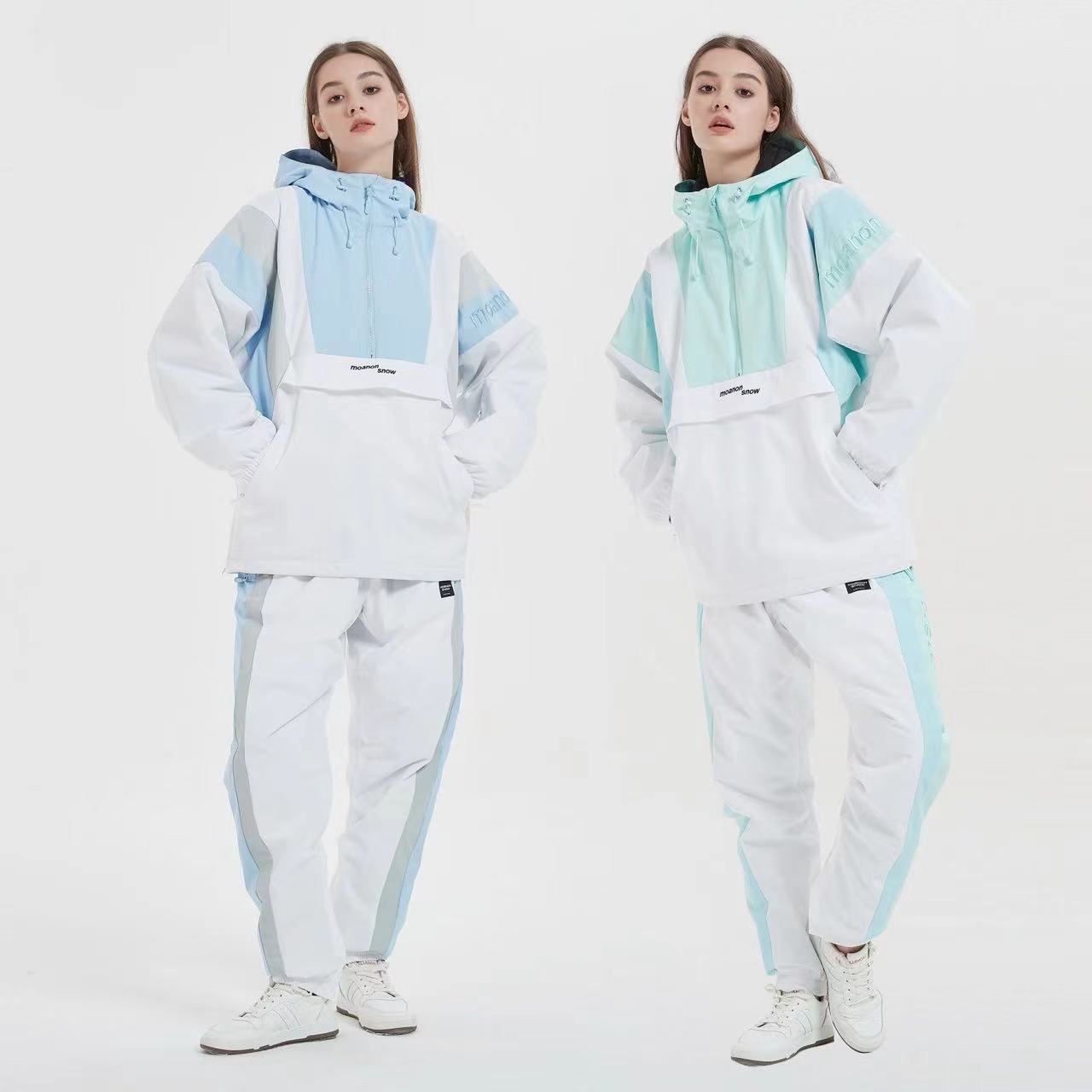 3 Lスノーボードウェアスノーボードウェア女性スーツ男女カップル用保温防水連体スキーウェア女性スキーパンツ男性スノボウェア