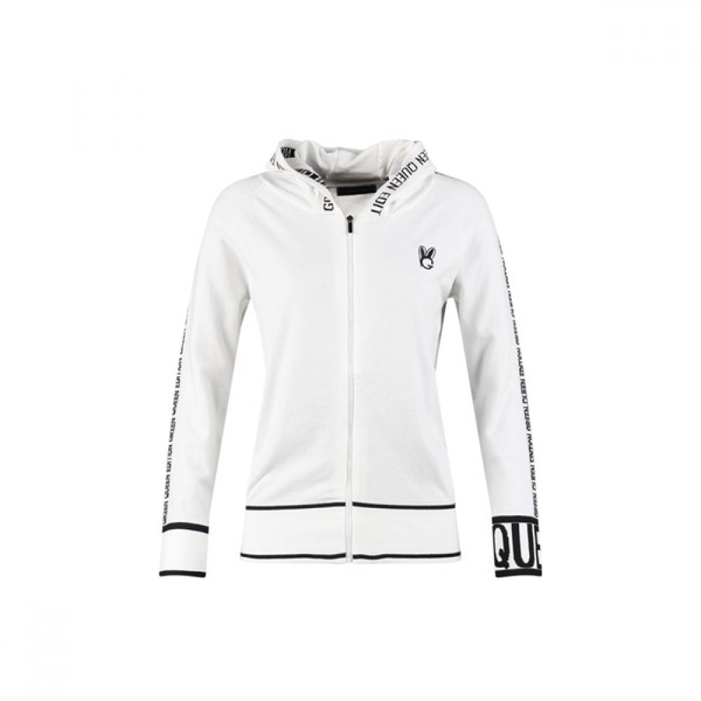 (ラックスゴルフ) ラックスゴルフグリーンクイーンウィメンズフルジップアップフード付きニットカーディガン GQ3A710W