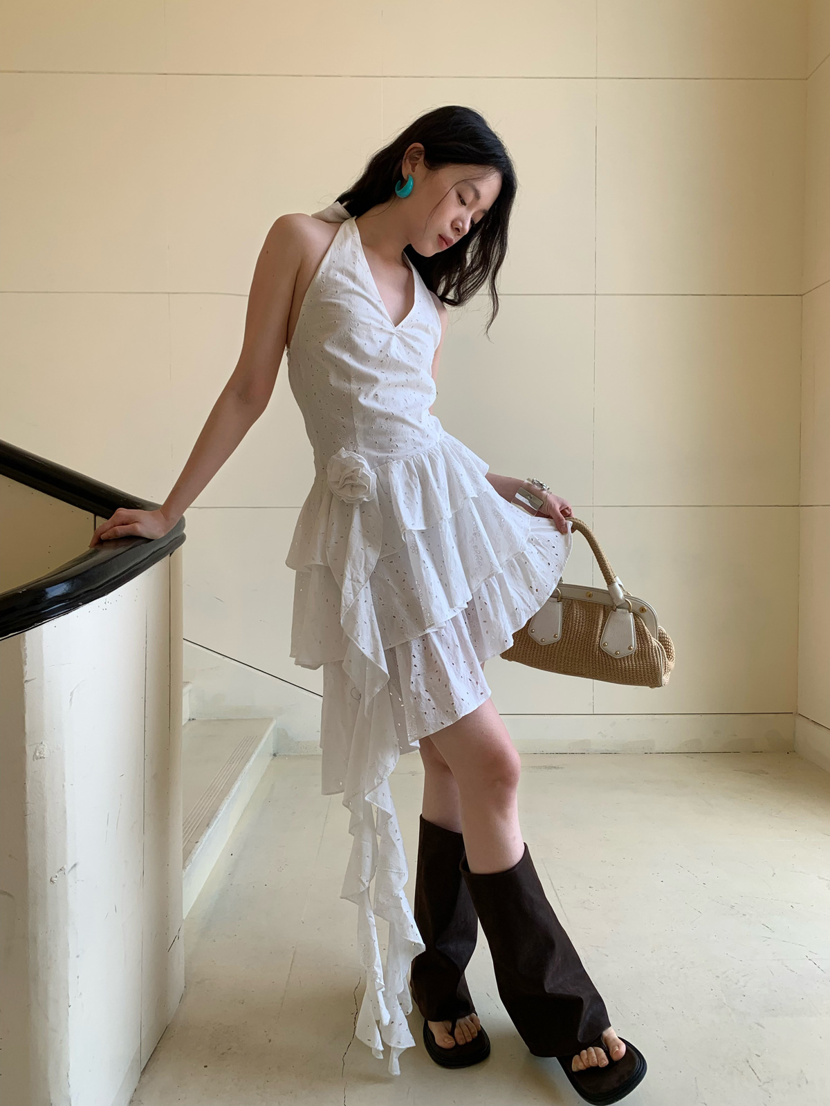 解釈美NEWOPEN 25年夏のフランス風の美しい首のストラップ