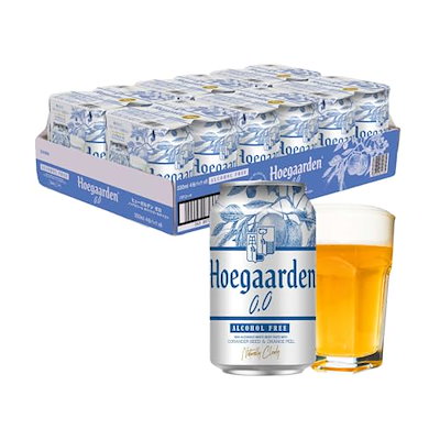 他サイト： ヒューガルデン ゼロ 缶 Hoegaarden[ ノンアルコールビール 330ml × 24本 ]の商品画像