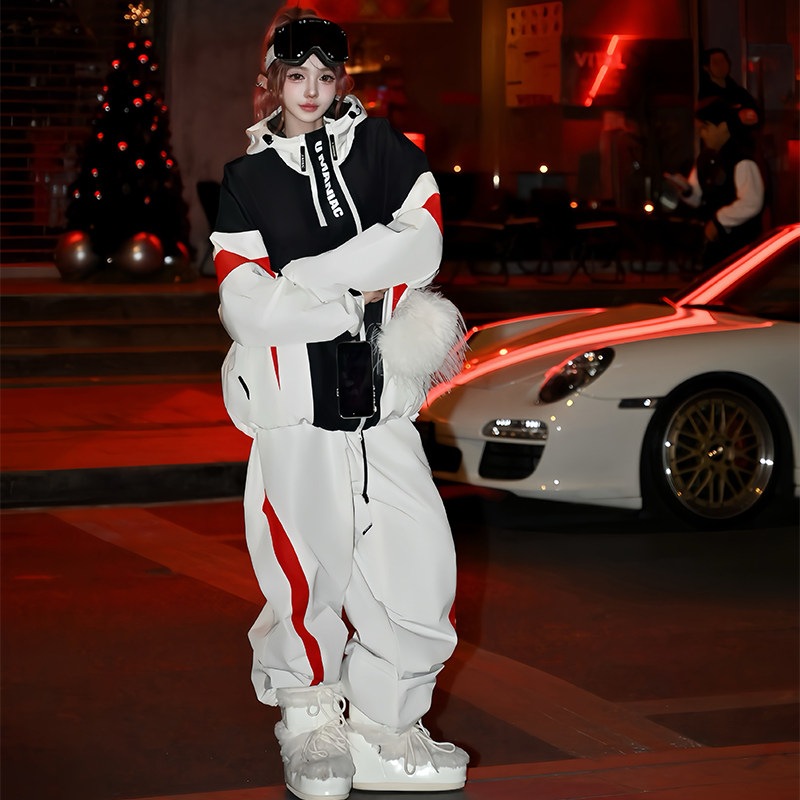 スノーボードウェア 2025-2026新作 2COLOR レディース メンズ スキーウェア ジャケット アウター パンツ スウェット