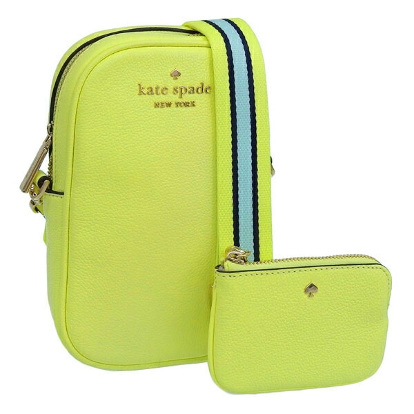 ケイトスペード バッグ レディース ショルダーバッグ アウトレット レザー イエロー nszip phn cabdy K4854-301 KATE SPADE