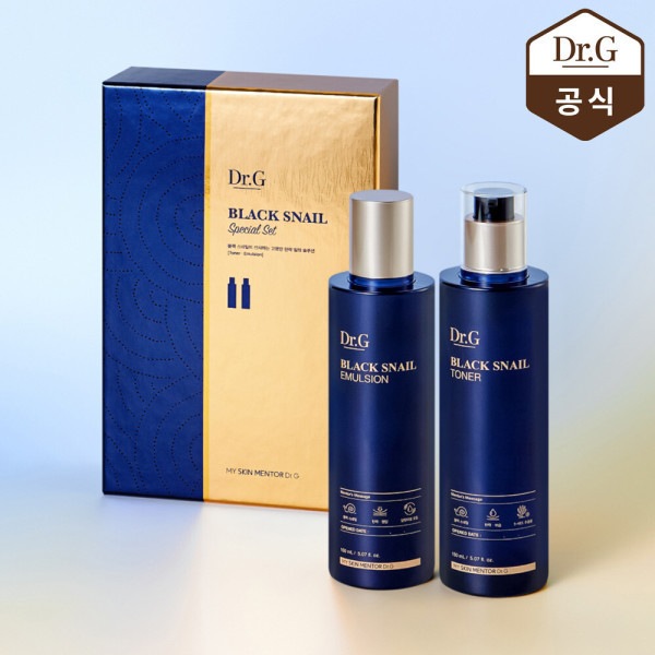 ドクタージー ブラックスネイル ベーシック 2種セット（トナー150ml＋エマルジョン150ml）＋レッドブレミッシュマスク1枚（ランダム）＋ショッピングバッグ（中） (贈呈品なくなり次第贈呈終了)