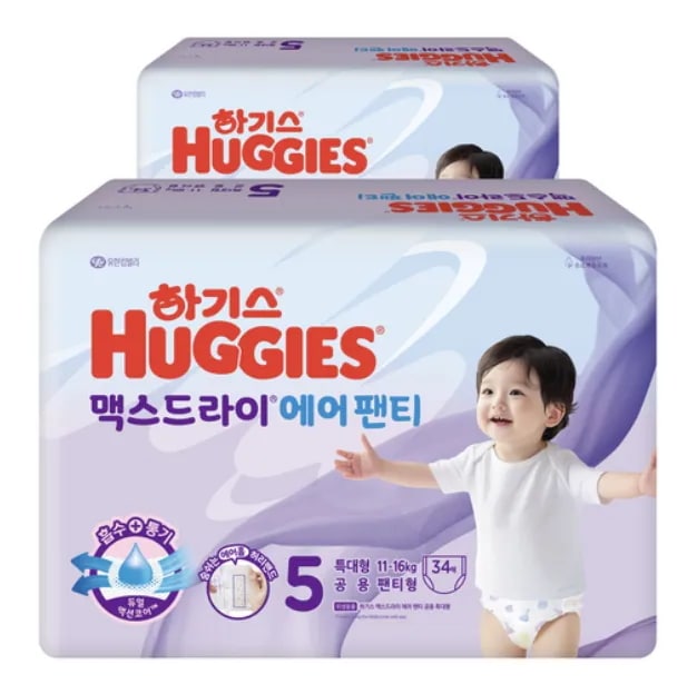 ハギーズ ニュー マックス ドライ パンツ型 おむつ 男女共用 5段階 68枚