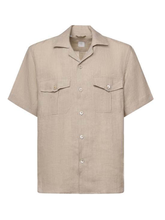 ELEVENTY Men Shirts M75CAMM04TES0I139 02NN SAND