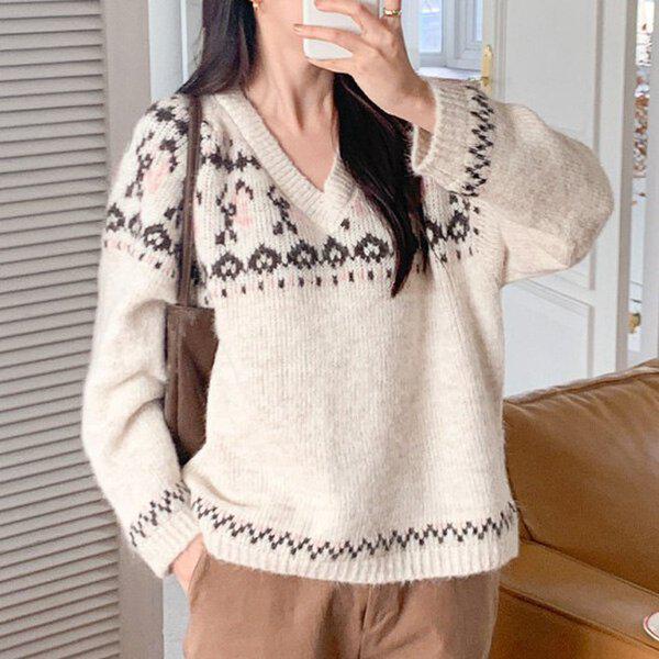 （KN）ボヘミアンニットティー 冬ニットティー ウールウール