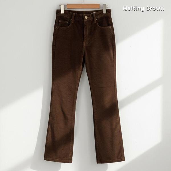 女性コーデュロイブーツカットパンツ K89