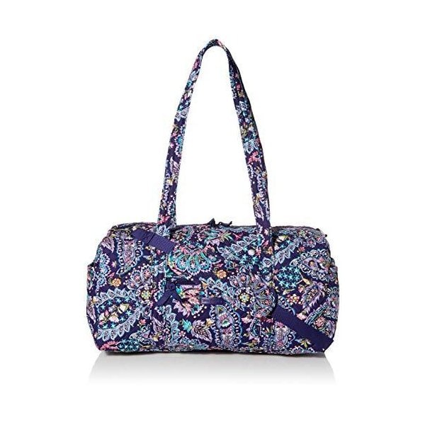 Vera Bradley Signature Cotton Travel Duffel Bag， French Paisley 並行輸入品
