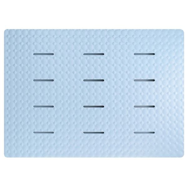 （まとめ）お風呂マット 浴室内 防カビ ラバースノコ アクアムーブ ブルー （ 浴室マット バスマット ） 15個セット