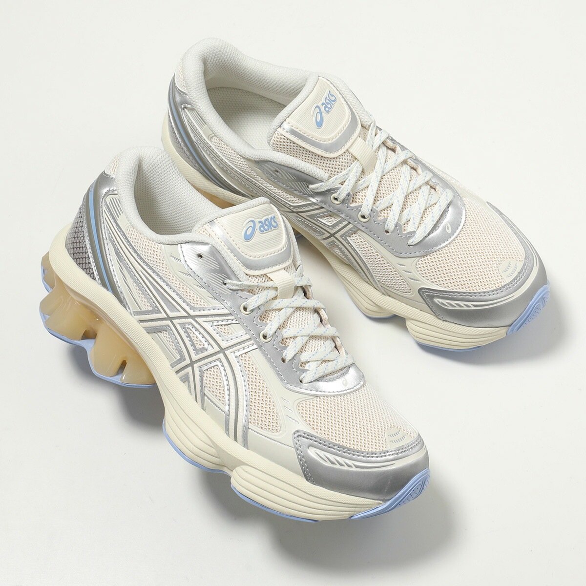 ASICS アシックス スニーカー GEL-KINETIC FLUENT ゲルキネティック フルーエント 1203A591-103 レディース ローカット 厚底 シューズ 靴 CREAM/CREAM