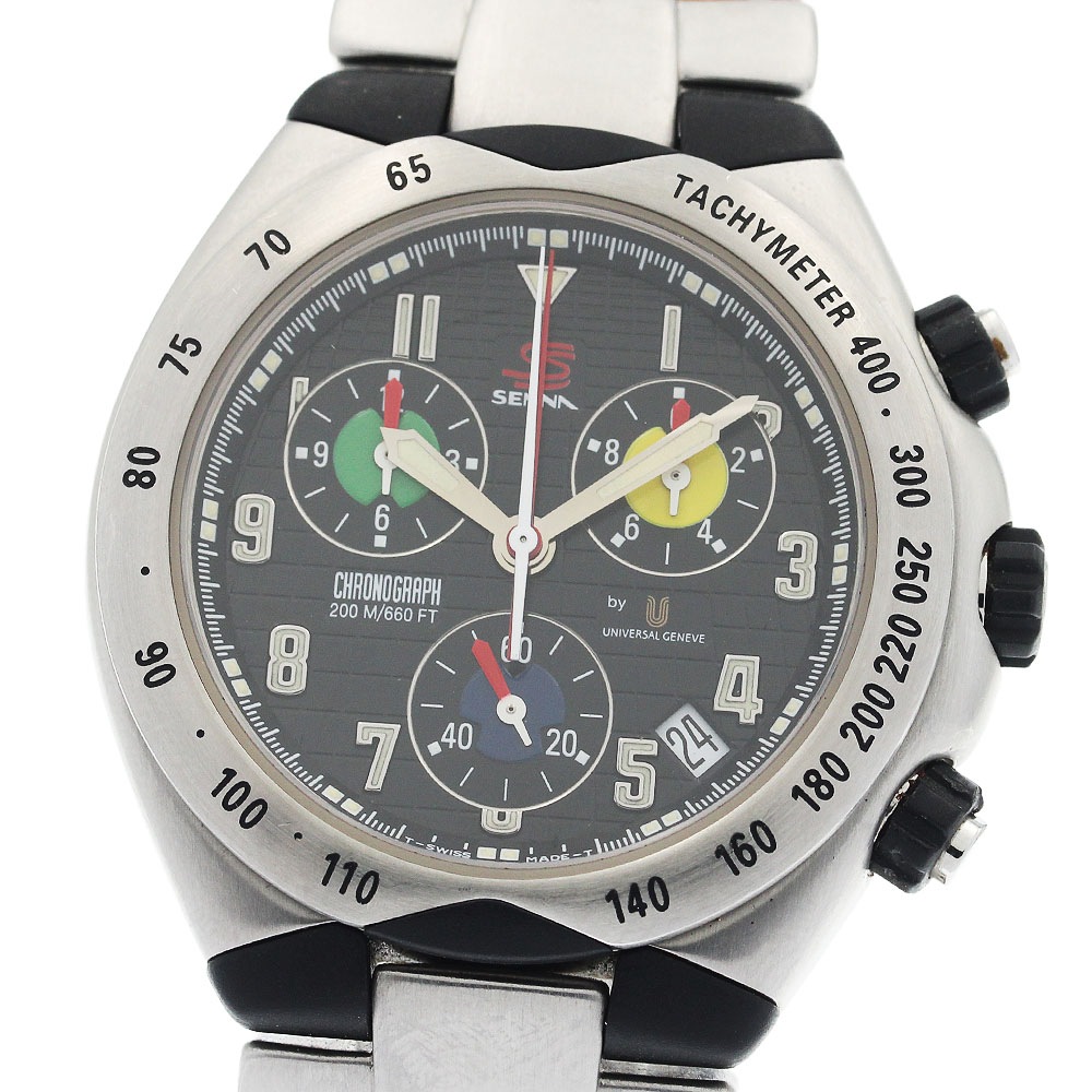ユニバーサルジュネーブ Universal Geneve 975.310 SENNA クロノグラフ クォーツ メンズ _932895【中古】