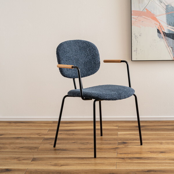 PC-366NV ネイビー アームチェア メーカー直送