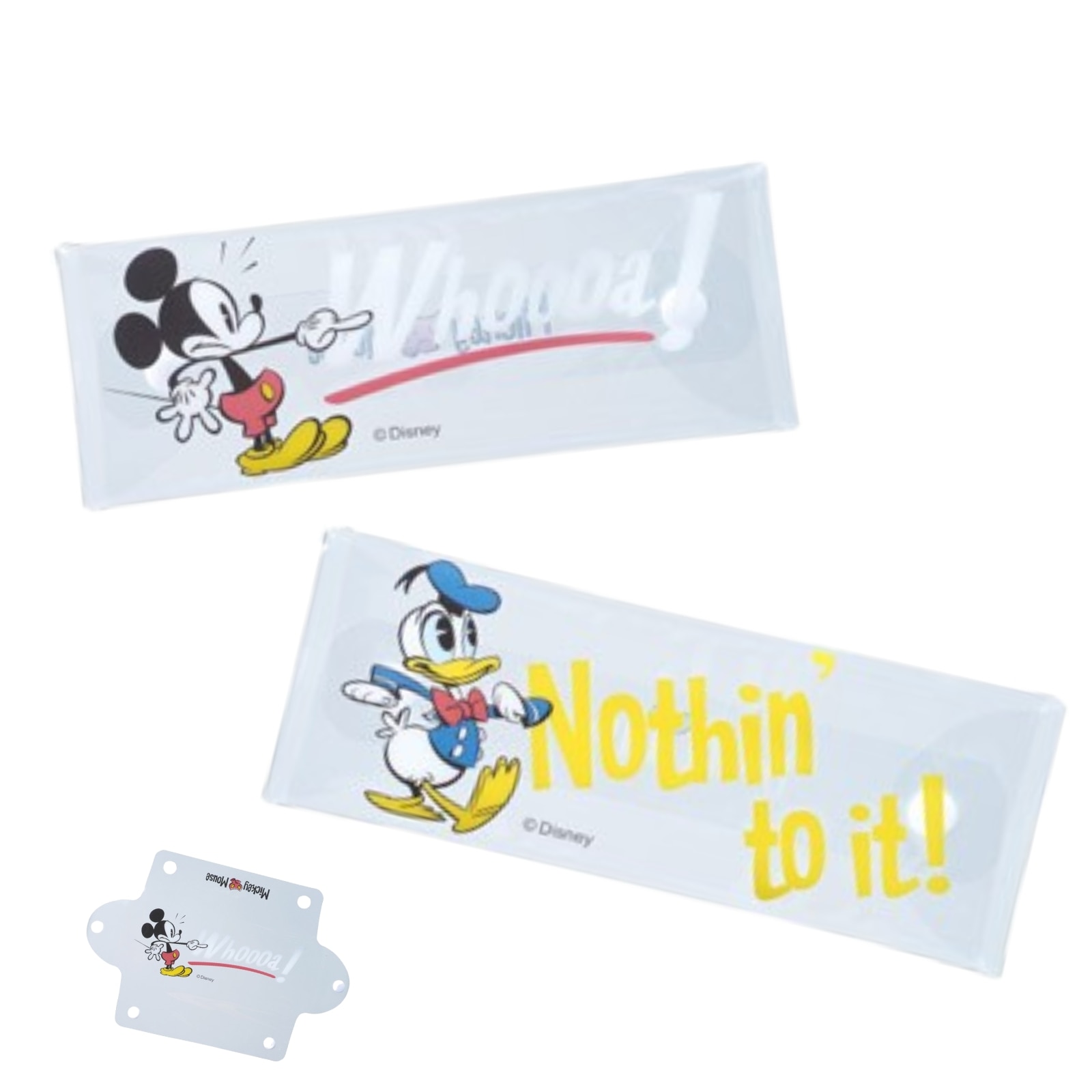 320個セット ミッキー＆ドナルド クリアマルチケース PVCペンケース 小物入れ 並行輸入品