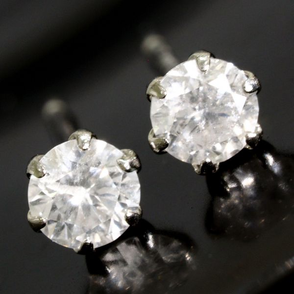 天然石 ダイヤモンド ピアス 刻印有 人気 数量限定 PT プラチナ 74