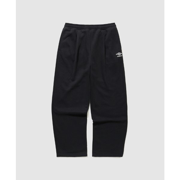 起毛ワイドストレートパンツ B1 UQ423CFPO3 BLK0 DMG1