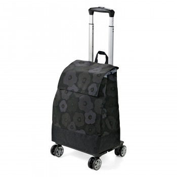 CHARMISS シャルミス ショッピングカート 花柄 4輪 カブセ ブラック 15-5040-10