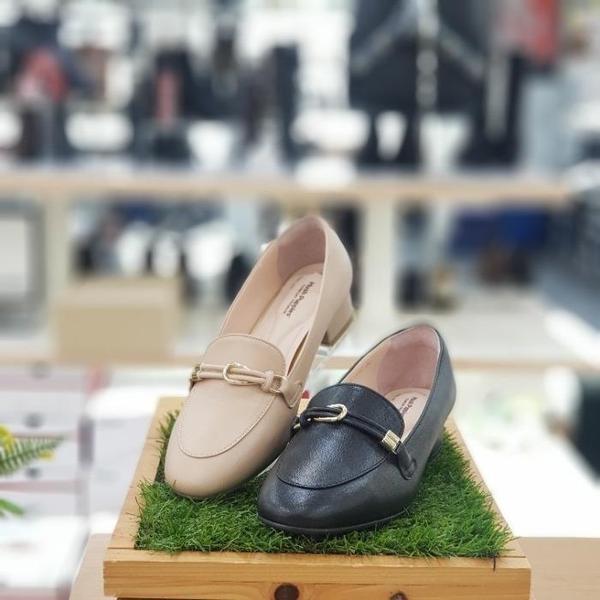 セーブゾーン04 女性セミベーシックゴールド装飾ミドルヒール3CMQ ブラック DSIDKLDKKKL291 (S41556730)