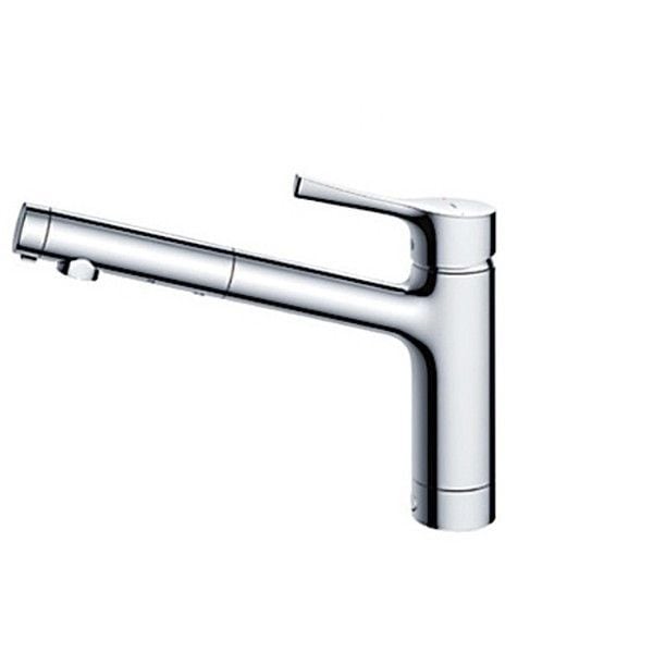 TKS05304J GGシリーズ (台所用水栓) シングル混合水栓 (吐水切替タイプ・台付き１穴・寒冷地共用)