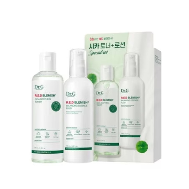 レッド ブレミッシュ シカ スージング トナー 200ml + エッセンス フルイド 150ml セット/ 韓国コスメ/ 韓国コスメ