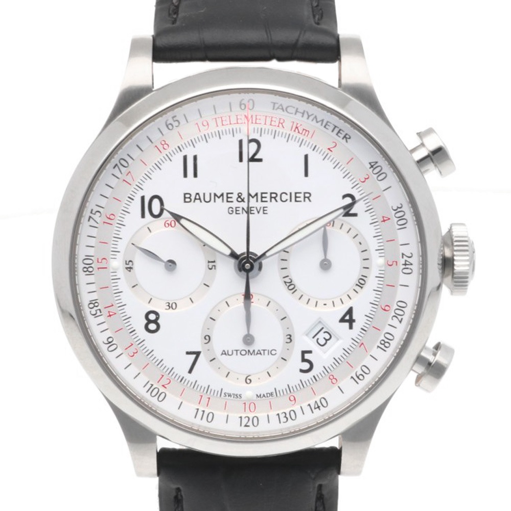 ボーム＆メルシェ ケープランド 腕時計 ステンレススチール 65687 自動巻き 1年保証 Baume & Mercier 中古