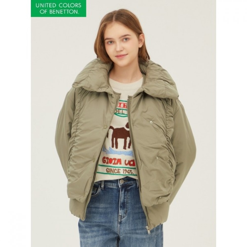 (ベネトン) ツーウェイシャーリングパディング_BAPDG3361