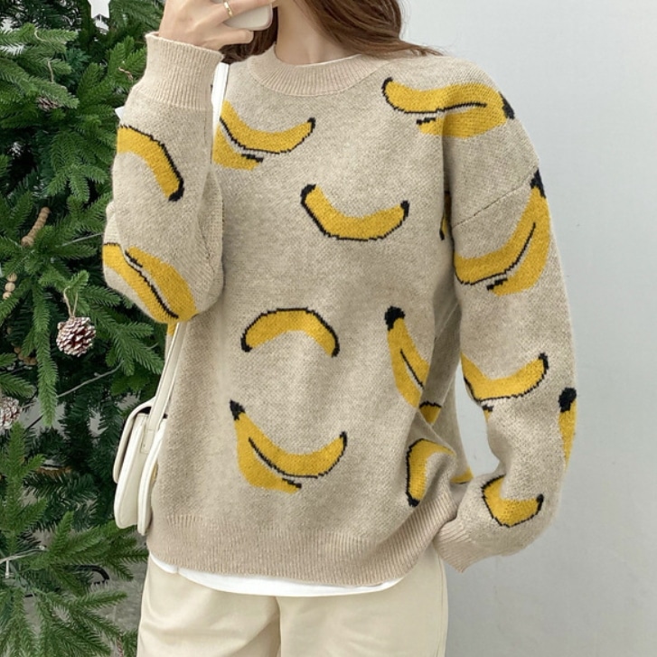 レディース トップス ニット セーター プルオーバー 長袖 萌袖 ラウンドネック 襟なし ワイド ふわふわ ふっくら 伸縮性 かわいい 大人可愛い きれいめ シンプル カジュアル おしゃれ かっこいい