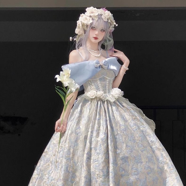 ロリータ イブニングドレス プリンセスドレス 2024 学生デー 成人式 パーティー デイリー スイート ドレス