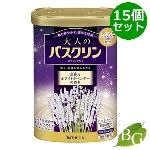 送料無料 バスクリン 大人のバスクリン 高貴なホワイトラベンダーの香り 600g 15個セット 8,024円