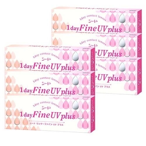 ワンデーファインUVプラス(30枚入)6箱/宅配便またはレターパックプラス/1日使い捨て コンタクト