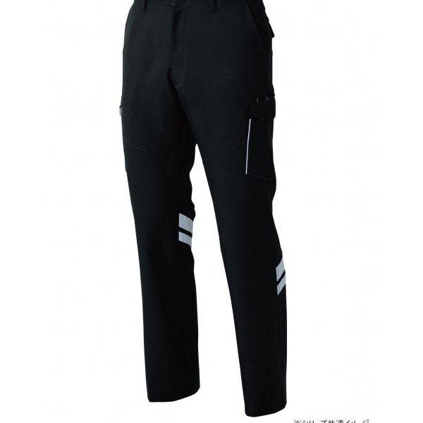9666 カーゴパンツ(反射材付き) 70サイズ ブラック(4) SOWA