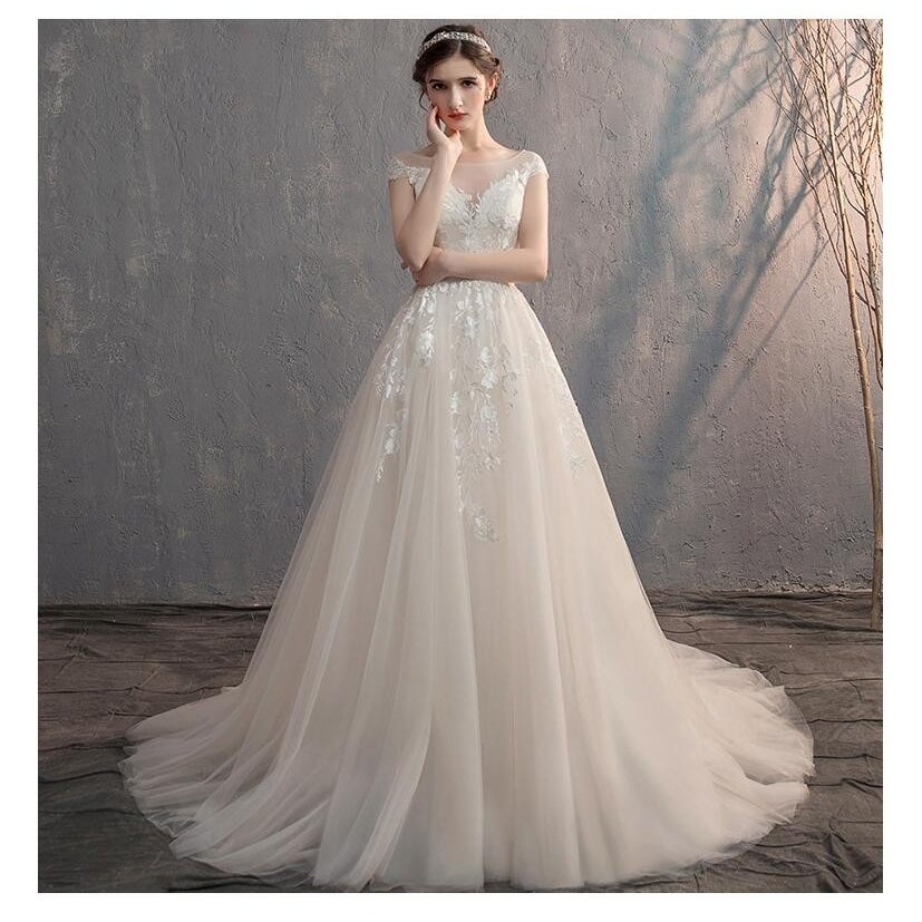 トレーンドレス ロングドレス パーティードレス ウエディングドレス ステージ衣装 二次会 演奏会 発