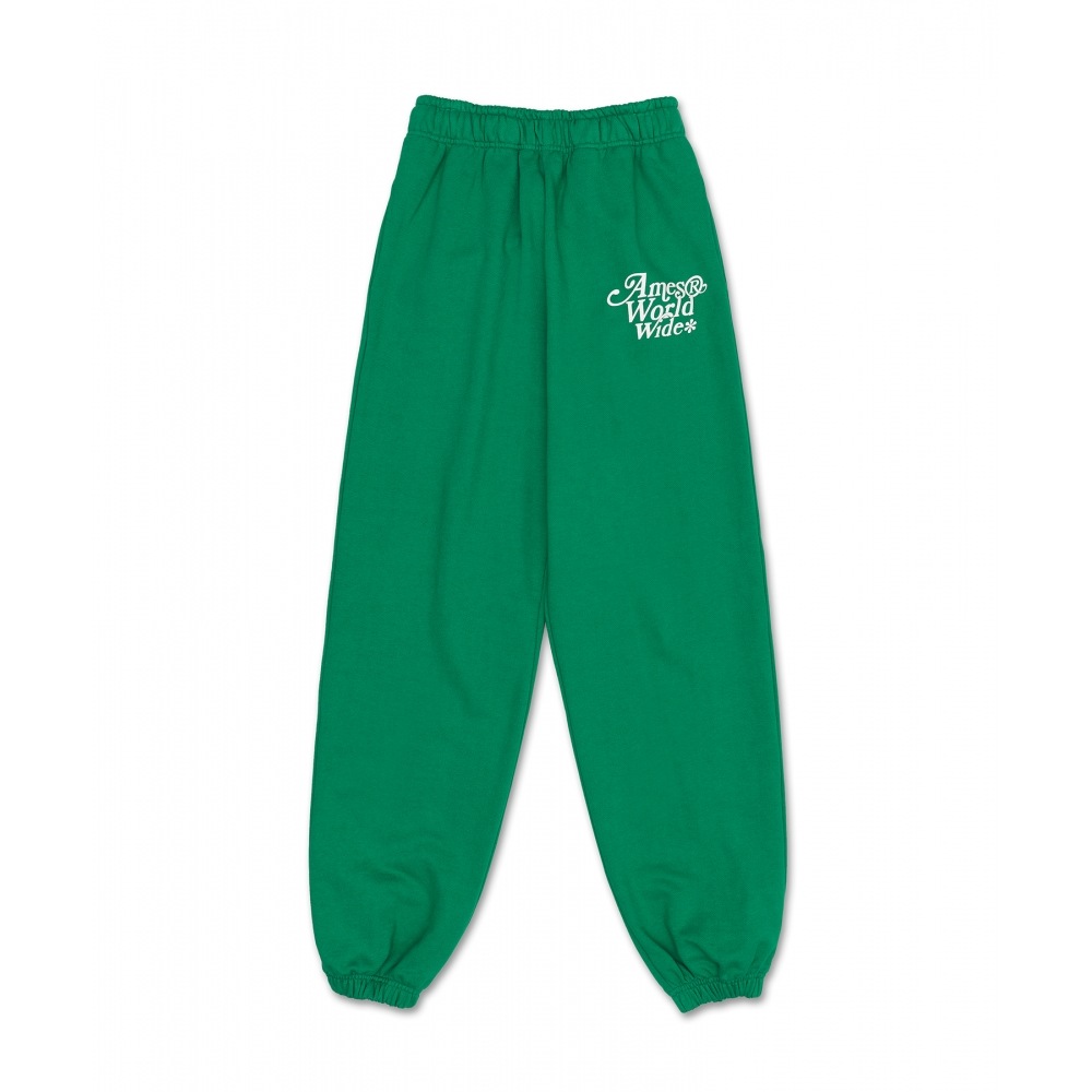 エイムズワールドワイドシグネチャーロゴスウェットパンツグリーン