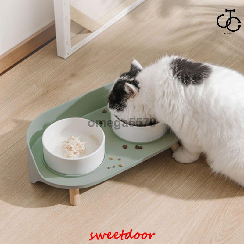 ペット ボウル フードボウル 犬 猫食器 陶器 餌入れ 水入れ 水飲みボウル ペット皿 滑り止め 安定感 取り外し可能 手入れ簡単 小型犬 中型犬 ネコ ペット食器台